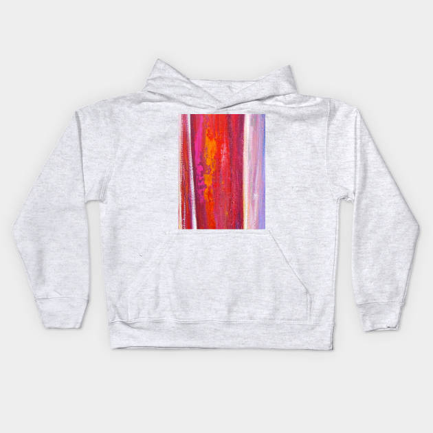 abstract vintage painting Kids Hoodie by Le Ma9